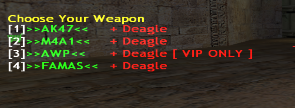 AMXX Weapons Menu HUD